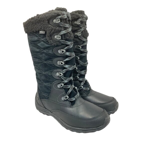 Timberland Women's EK Willowood WP Insulated 5847A Winter Boots Black Size 7M - Picture 1 of 9